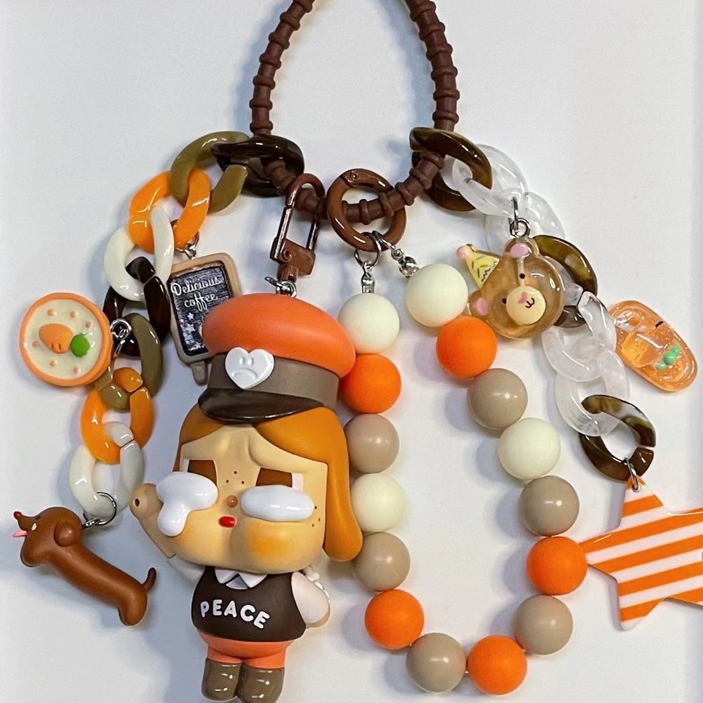 Handmade keychain, which can be ordered directly from stock